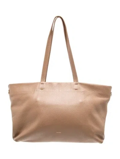Pre-owned Cuyana Leather Shoulder Bag In Brown