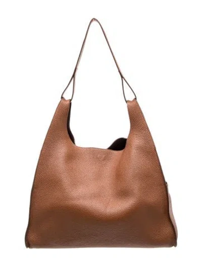 Pre-owned Cuyana Leather Shoulder Bag In Brown