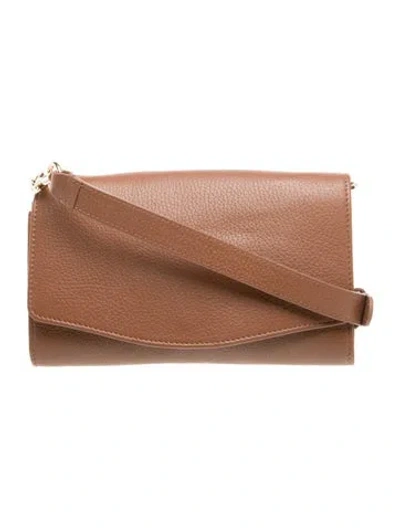 Pre-owned Cuyana Leather Shoulder Bag In Brown