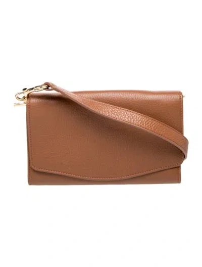 Pre-owned Cuyana Leather Shoulder Bag In Brown