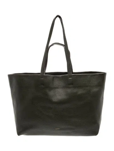 Pre-owned Cuyana Leather Shoulder Bag In Green