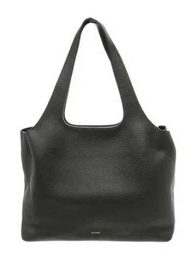 Pre-owned Cuyana Leather Shoulder Bag In Green