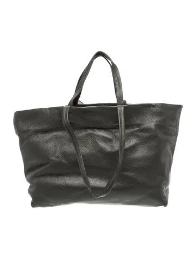 Pre-owned Cuyana Leather Shoulder Bag In Green