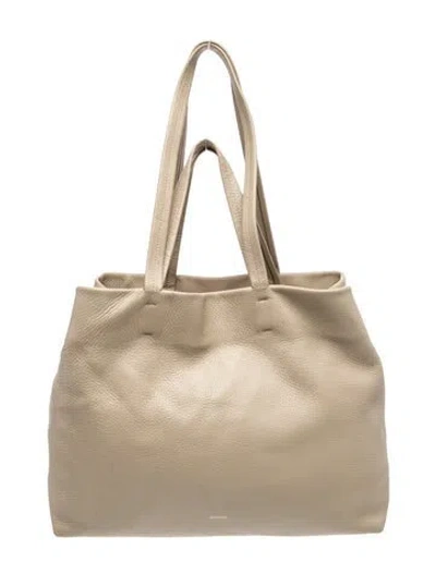 Pre-owned Cuyana Leather Shoulder Bag In Green