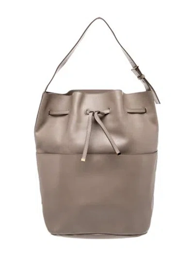 Pre-owned Cuyana Leather Shoulder Bag In Neutral