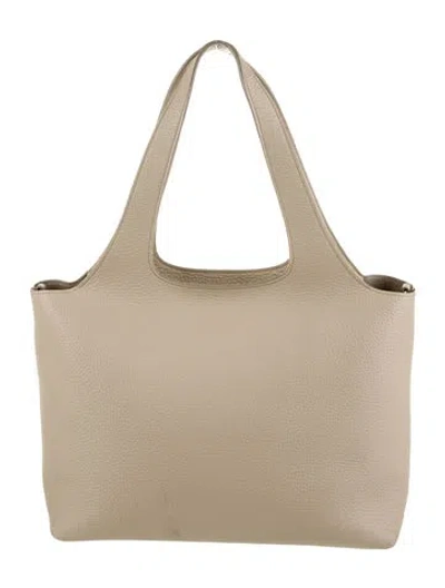 Pre-owned Cuyana Leather Shoulder Bag In Neutral