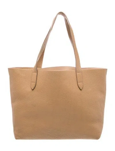 Pre-owned Cuyana Leather Shoulder Bag In Neutral