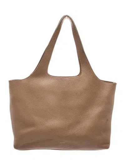 Pre-owned Cuyana Leather Shoulder Bag In Neutral