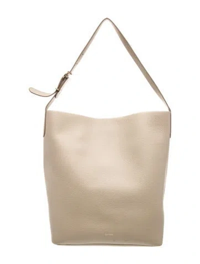 Pre-owned Cuyana Leather Shoulder Bag In Neutral