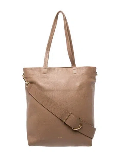 Pre-owned Cuyana Leather Shoulder Bag In Neutral