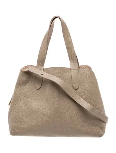Pre-owned Cuyana Leather Shoulder Bag In Neutral
