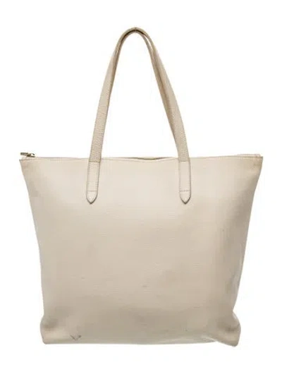 Pre-owned Cuyana Leather Shoulder Bag In Neutral