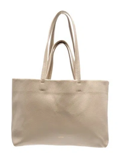 Pre-owned Cuyana Leather Shoulder Bag In Neutrals