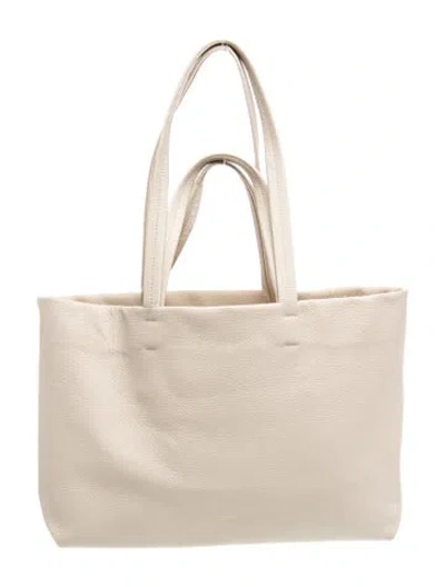 Pre-owned Cuyana Leather Shoulder Bag In Neutrals