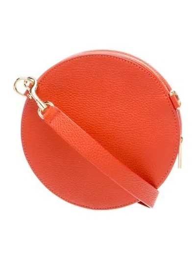 Pre-owned Cuyana Leather Shoulder Bag In Orange