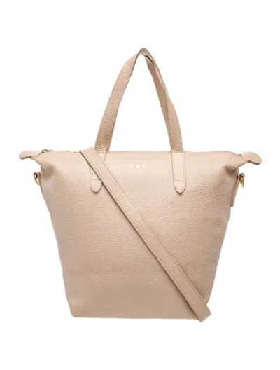 Pre-owned Cuyana Leather Shoulder Bag In Silver