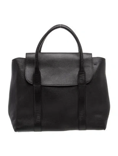 Pre-owned Cuyana Leather Top Handle Bag In Black