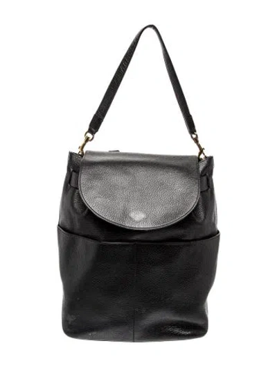 Pre-owned Cuyana Leather Top Handle Bag In Black