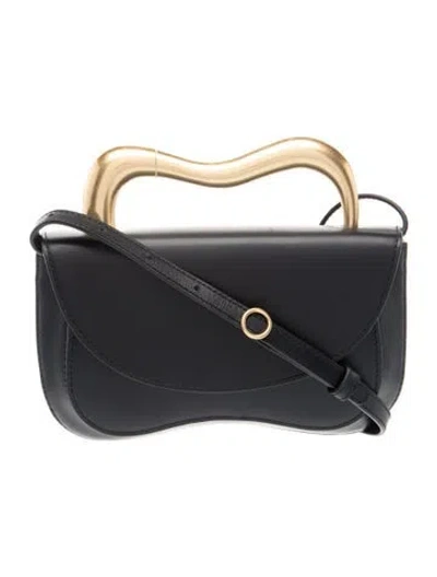 Pre-owned Cuyana Leather Top Handle Bag In Black