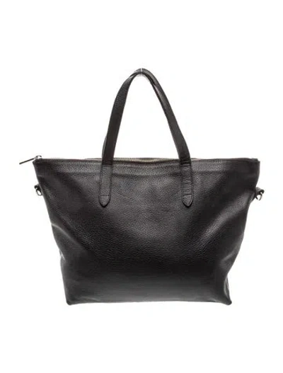 Pre-owned Cuyana Leather Top Handle Bag In Black