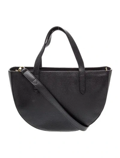 Pre-owned Cuyana Leather Top Handle Bag In Black