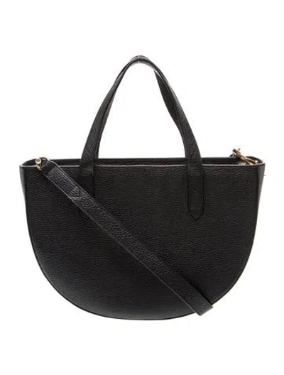 Pre-owned Cuyana Leather Top Handle Bag In Black