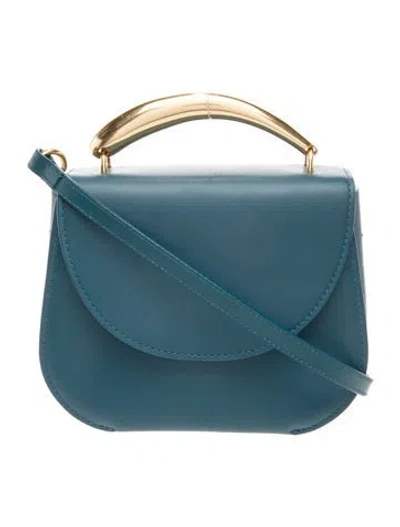 Pre-owned Cuyana Leather Top Handle Bag In Blue