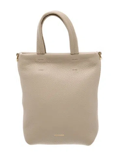 Pre-owned Cuyana Leather Top Handle Bag In Brown
