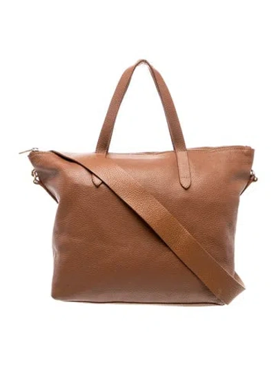 Pre-owned Cuyana Leather Top Handle Bag In Brown