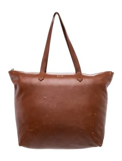 Pre-owned Cuyana Leather Top Handle Bag In Brown