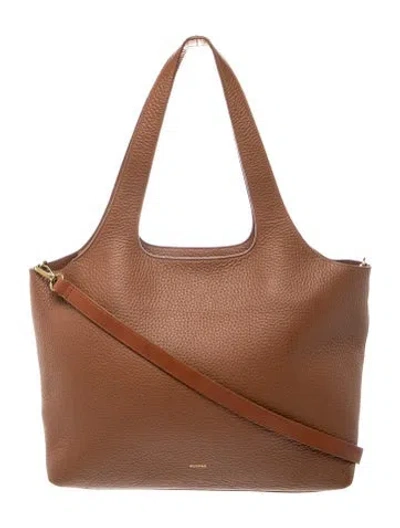Pre-owned Cuyana Leather Top Handle Bag In Brown