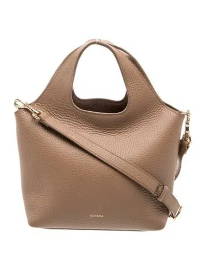 Pre-owned Cuyana Leather Top Handle Bag In Brown