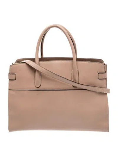 Pre-owned Cuyana Leather Top Handle Bag In Brown