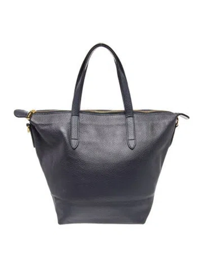 Pre-owned Cuyana Leather Top Handle Bag In Grey