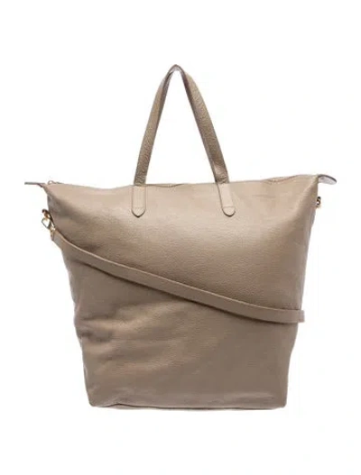 Pre-owned Cuyana Leather Top Handle Bag In Neutral