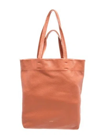 Pre-owned Cuyana Leather Top Handle Bag In Neutral