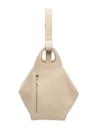 Pre-owned Cuyana Leather Top Handle Bag In Neutral