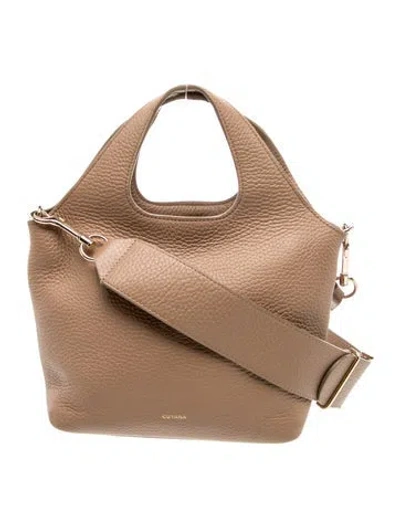 Pre-owned Cuyana Leather Top Handle Bag In Neutral