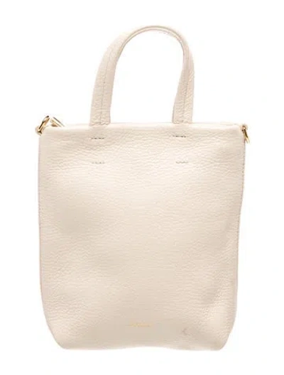 Pre-owned Cuyana Leather Top Handle Bag In Neutrals