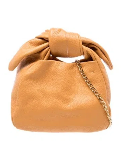 Pre-owned Cuyana Leather Top Handle Bag In Orange