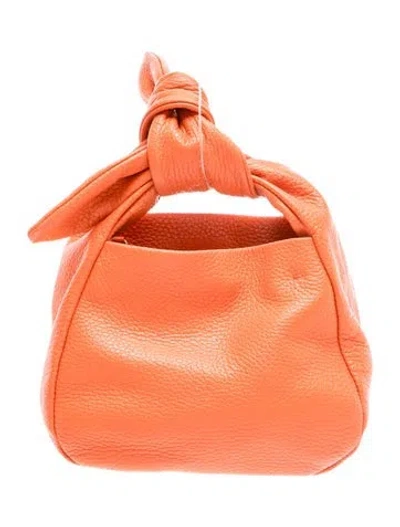 Pre-owned Cuyana Leather Top Handle Bag In Orange