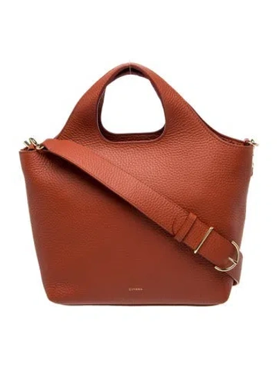 Pre-owned Cuyana Leather Top Handle Bag In Red