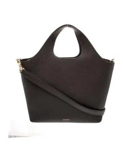 Pre-owned Cuyana Leather Top Handle Bag W/ Tags In Black