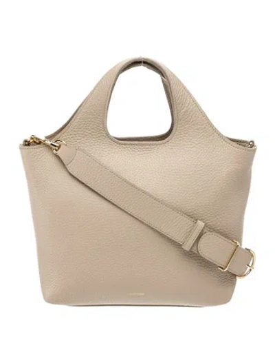 Pre-owned Cuyana Leather Top Handle Bag In White