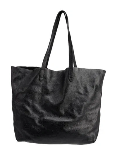 Pre-owned Cuyana Leather Tote In Black