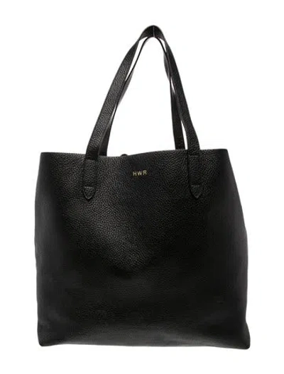 Pre-owned Cuyana Leather Tote In Black