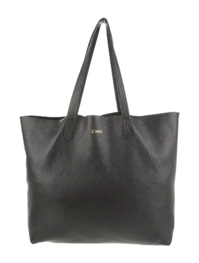 Pre-owned Cuyana Leather Tote In Black