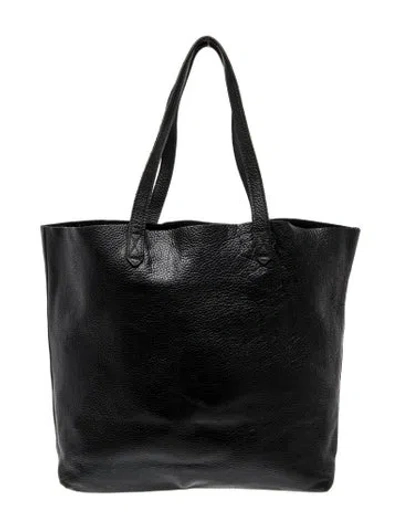 Pre-owned Cuyana Leather Tote In Black