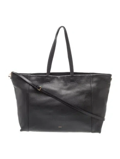Pre-owned Cuyana Leather Tote In Black