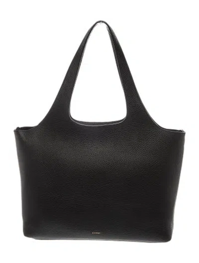 Pre-owned Cuyana Leather Tote In Black